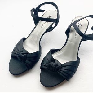 Fioni Night l Black Kitten Heel Dress Sandal